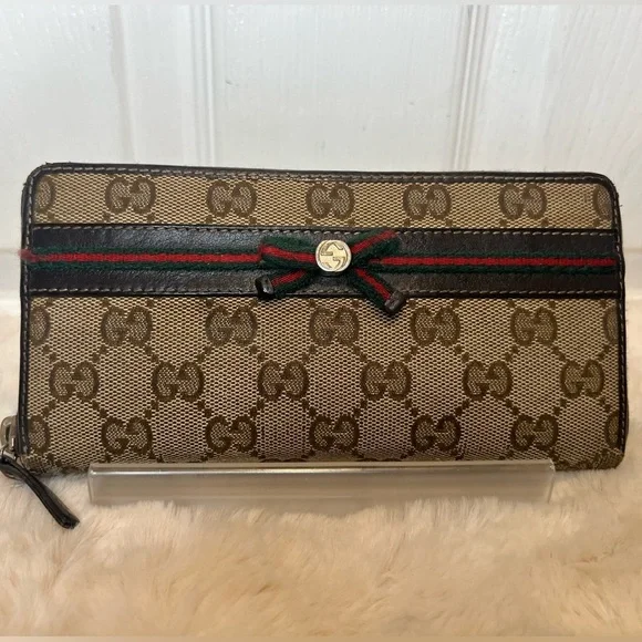 GUCCI GG SHERRY-LINE MAYFAIR WALLET - Picture 2 of 16